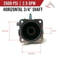 thumbnail image 2 of OEM AR 3/4" Shaft 2600 PSI Gas Pressure Washer Pump for MI-T-M WP-2400-0MTB, CM-2003, 2 of 8