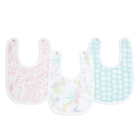 UPC: 0842332152220 | aden + anais essentials snap bibs tropicalia 3-pack