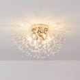 thumbnail image 4 of Pendant Light, Flush Mount LED Chandelier, Crystal Ceiling Lamp 110-120V, 4 of 12