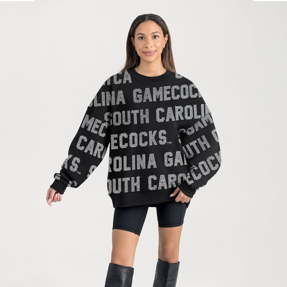 Women's Gameday Couture  Black South Carolina Gamecocks Hype Era Sweatshirt