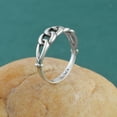 thumbnail image 5 of Irish Celtic Knot Ring in Solid 925 Sterling Silver Eternity Wedding Band Jewelry for Women, 5 of 5