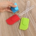 thumbnail image 4 of Wweixi Silicone Baking Spatula Heat-Resistant Non Stick Cake Cream Scraper Kitchen Stirring Rod, Green, 4 of 9