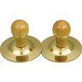 thumbnail image 2 of Rhythm Band Instruments RB785 Brass Finger Cymbals with Wood Knobs, 2 of 2