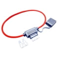 thumbnail image 1 of Clearance! Car Auto 10A 15A 20A 30A Medium Size Standard Type Holder Car Box Modified Car Seat Insurance Insert Base with Pure Copper Wire Length 30CM Car Electronics,O, 1 of 9