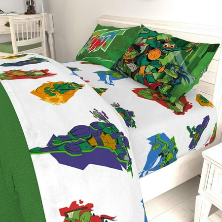 Tmnt Full Reversible Comforter And 4 Piece Full Sheet Set