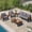 Grey, variant on Vanress Outdoor Patio Furniture Set with Coffee Table, 4 Piece Patio Conversation Sets with Washable Thick Cushions, Outdoor Sectional Furniture Set for Porch, Balcony, Deck, Beige