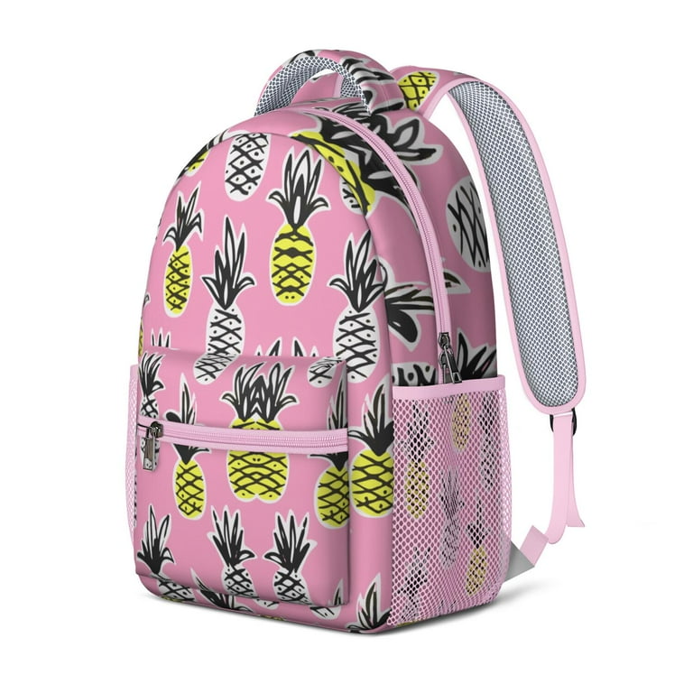 Pineapple and Sunshine Backpack Stylish Waterproof School Bag