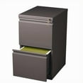 thumbnail image 1 of Bowery Hill 20"D Mobile Pedestal 2-Drawer Filing Cabinet File/File - Espresso, 1 of 6