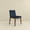 Dark Blue + Dark Brown, variant on Noble House Sidney Laura Dining Chair Set, Linen Upholstery with Solid Wood Frame, Set of 2, Beige