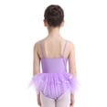 thumbnail image 2 of YiZYiF Kids Little Girls Spaghetti Straps Ballet Dance Gym Leotard Tutu Dress,Sizes 3T-8, 2 of 7