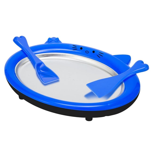 Machine Automatique pour Crème Glacée Instantanée, Plaque Froide, Machine Automatique pour Rouleaux de Crème Glacée Instantanée avec Moule Carré pour Faire de la Crème Glacée Roulée