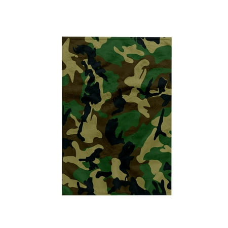 3dRose, Green Camoflauge Print, 15x22 Hand Towel