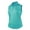 Turquoise, variant on Monterey Club Women's Art Blossom Emboss Texture Sleeveless Golf Polo Shirt #2461
