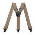 thumbnail image 2 of Lovskoo Mens Suspenders 4 Clip Adjustable Elastic Straps 1.5 Inch Wide Solid Color X Back Design Heavy Duty for Dress Pants, 2 of 2