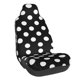 thumbnail image 1 of Balery Black and White Polka Dot Funda de Asiento para Auto con Diseño - Cubierta Frontal Suave y Transpirable con Protector Antideslizante- 1 Unidad, 1 of 5