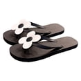 thumbnail image 4 of Yuanlong Womens Flip Flops Flower Decoration Thong Sandals Flat Casual Beach Open Toe Everyday Wear Footwear, 4 of 5