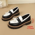 thumbnail image 4 of Willtoo Chunky Loafers for Women Lug Sole Tassel Loafers Shoes With Tassel and Slip on Details Vacation Outdoor Shoes Round Toe Comfort Dressy Fashion Footwear, 4 of 5