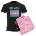 thumbnail image 6 of CafePress - Be You Transgender Flag LGBTQ Pride Month Vintage - Men's Dark Loose Fit Cotton Pajama Set, 6 of 7
