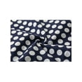 thumbnail image 7 of Unique Bargains Men's Long Sleeve Button Slim Polka Dots Shirt 46 Navy Blue, 7 of 7