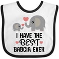 thumbnail image 3 of Inktastic Grandchild Best Babcia Ever Boys or Girls Baby Bib, 3 of 4