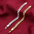 thumbnail image 4 of 10mm gold Thick Gold Chain Men's Bracelet Link Gold Chain Bracelet, 4 of 4