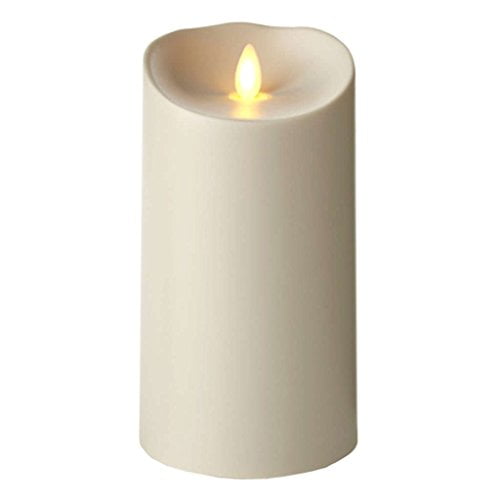 Luminara Flameless Outdoor Pillar Candle Waterproof Unscented Ivory Candles 