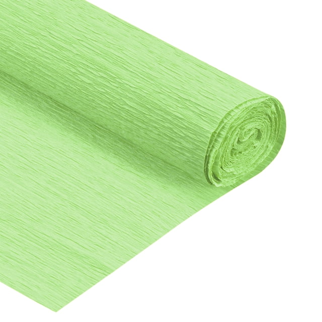 Uxcell Rouleaux de Papier Crêpe Bricolage Déco Longs Larges, Paquet de Vert Mousse