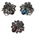 thumbnail image 1 of Paquete de 3 pinza el cabello para mujeres y niñas, garra , flor, pétalo, , pinzas de cristal, pequeñas y as j Soledad Garra de pelo grande para mujer, 1 of 10