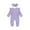 Purple, variant on Actoyo Newborn Infant Baby Girl Romper Bodysuit One-pieces Outfits Clothes 0-18M