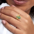 thumbnail image 6 of Ross-Simons Jade Bumblebee Ring in 18kt Gold Over Sterling, Women's, Adult, 6 of 6