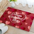 thumbnail image 2 of Valentines Day Heart Decor Absorbent Door Mat for Kitchen Entrance Bedroom Floor Mat Non Slip Carpet Doormat Water Absorbing Welcome Mat Home Decor Floor Mat, 2 of 8