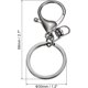 thumbnail image 2 of Llaveros con cierre de langosta, 1 juego de anillos de llavero de langosta, cierres giratorios, clips de gancho de gatillo para llavero, multicolor, 2 of 4