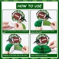 thumbnail image 5 of 8Pcs 1st Year Down Football Honeycombs Centerpieces, Sage Green Sports Game Day Table Decorations for First Birthday - Foam Sports Balls Table Supplies for One Year Old Boy, 5 of 7