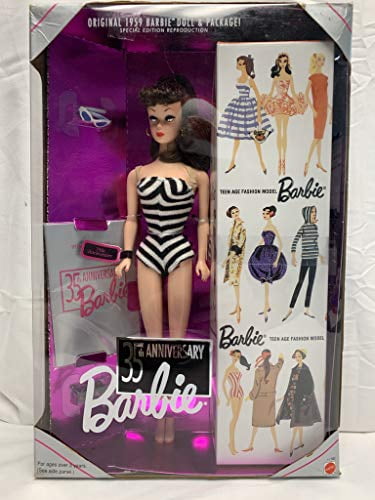 Barbie 35th Anniversary Doll (Brunette Hair) Reproduction 1959 Doll