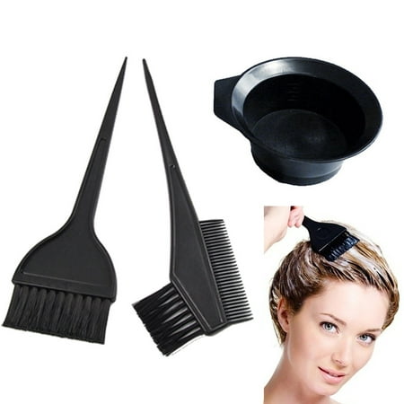 Salon Hair Coloring Dyeing Kit Color Dye Brush Comb Mixing Bowl Tint Tool