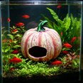 thumbnail image 4 of Cueva de resina para acuario, decoración para peceras – Adorno de roca de arenisca natural con entrada grande para peces, camarones y tortugas – Refugio acuático para terrario o acuario paisajístico, 4 of 6