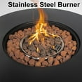 thumbnail image 2 of 30"  Outdoor Propane fire pit table, Gas fire pits for outside patio, 50000 BTU Round  Small fireplace, Stainless Steel Burner, 2 of 6