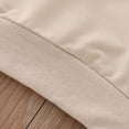 thumbnail image 4 of Vedolay Tops for Girls Pullover Crewneck Sweatshirt Long Sleeve Cute Oversize Solid Tops,Beige 18-24 Months, 4 of 5