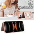 thumbnail image 4 of Tianyeda for iPhone 17 Pro Wallet Case with Credit Card Holder,Kickstand,ID/Cash Holder,Case Wallet with Card Slots,Durable PU Leather Shockproof Cover Pink, 4 of 5