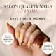 thumbnail image 2 of Press On Nails Glamnetic Sunny Shores Short Almendra Orange, 2 of 6