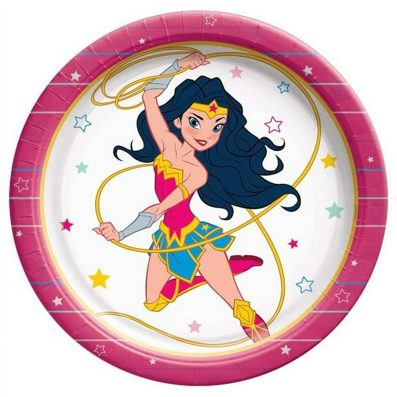 Young DC Wonder Woman Large Paper Plates (8ct)