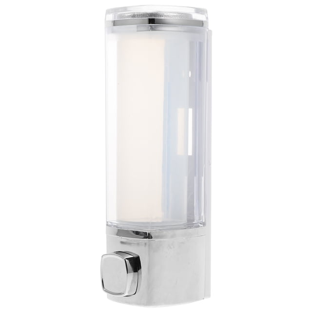EeaseCA Plastic Soap Dispenser Wall-mounted Liquid Soap Box Holder Refillable Soap Container (Plating, Random Liner Color)