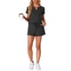 thumbnail image 2 of Conjunto de lounge de punto waffle para mujer INSPIRE CHIC de 2 piezas, traje deportivo con bolsillos, color negro L, 2 of 5
