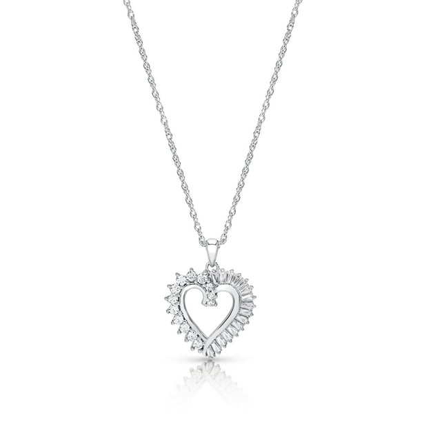 Committed to helping people save money so they can live a better life. sterling silver cubic zirconia heart pendant necklace