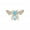 Blue, variant on ievspot Lady Brooch Bee Shape Rhinestone Decor Clothes Pin Party Prom Bride Wedding Garment Jewelry
