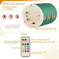 thumbnail image 5 of Yayeee Flameless Candles with Remote Flickering Battery Operated Multi Color Changing, Christmas Trees, 5 of 7