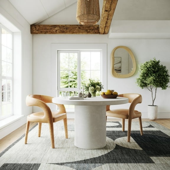 nuLOOM Rhona Modern Geometric Recycled Area Rug, 6' 7" x 9', Rhona Grey