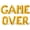 Gold, variant on Letter Balloons - GAME OVER 16" Inch Alphabet Letters Foil Mylar Balloon Birthday Party Banner (Purple)