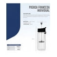 thumbnail image 3 of Prensa Francesa Xtellar Individual Vidrio Doble Pared 530ml transparente, 3 of 4