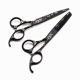 thumbnail image 1 of Juego de tijeras profesionales para cortar el cabello de 6 pulgadas, tijeras de entresacar de barbero de acero inoxidable 440C Ref: 8974, 1 of 5